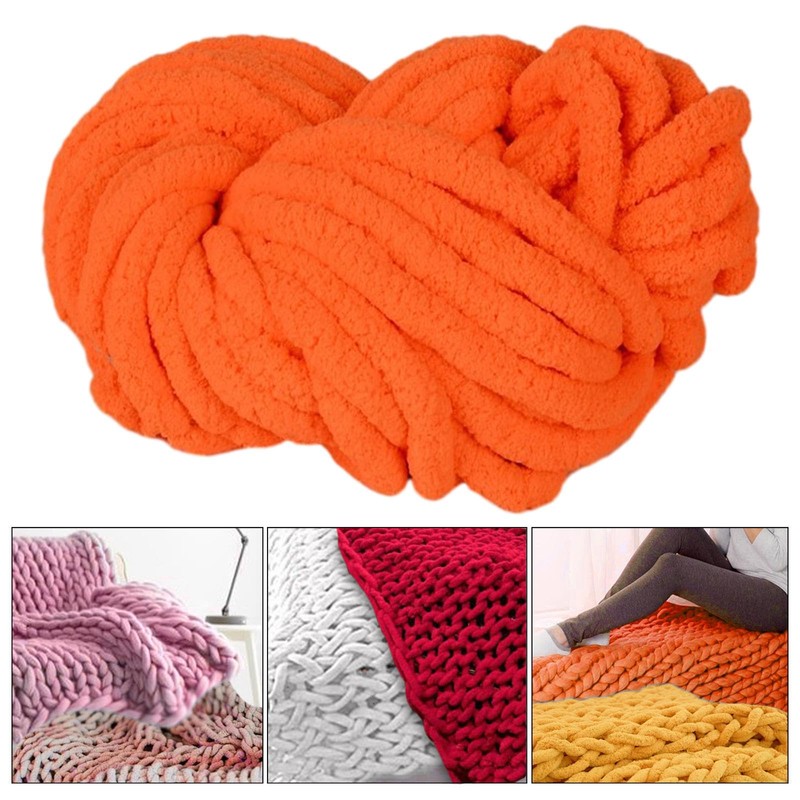 Vaveren Chunky Chenille Yarn Super Bulky Yarn Plush Yarn Thick