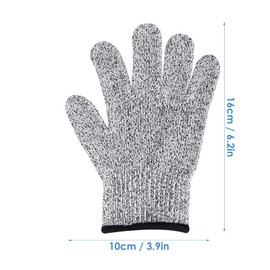 Yolev 1Pair Cut Resistant Gloves Safety Work Gloves Kids Carving Gloves Level 5 Protection Gloves Cutting Gloves for Kids Protective Hands-XXS(child)