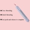 2 Pcs Needle Threader Seam Ripper,2 in 1 Plug-in Needle