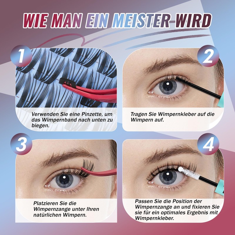 Mayhug Eyelash Extensions Set, Natural Lash Extension Set, 8-18 mm,