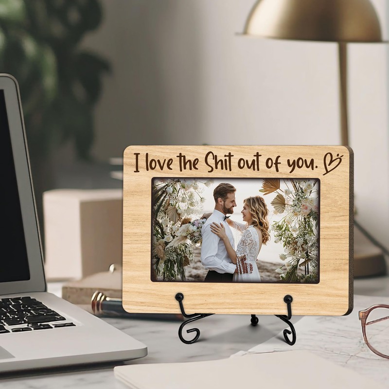 ukebobo Wedding Picture Frame, I Love You Picture Frame, Mr