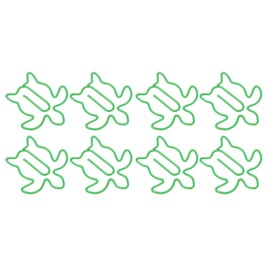100 Pieces Animal Shaped Paper Clips, Cute Paper Clips, Metal Bookmark Clips for Organizing Documents, Home Office Supplies (Sea Turtle)