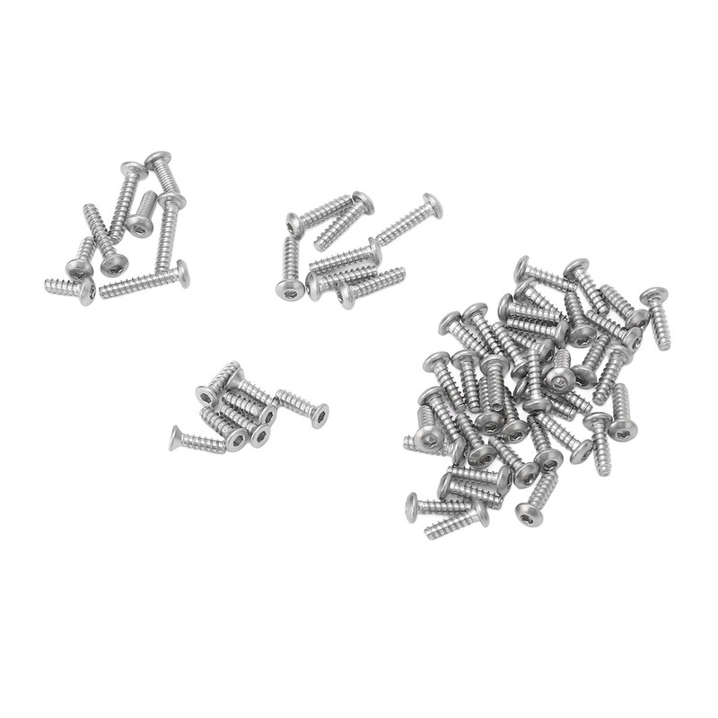 RC Screw Kit Stainless Steel Half Round Head Countersunk Head