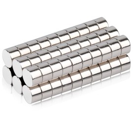 OCEUMAOA Powerful Magnets, Neodymium Magnets, Super Strong, Small, Multipurpose, Round Shape, 0.2 x 0.1 inches (5 x 3 mm), 60 Pieces, Strong Magnets, Mini Magnets, Round Disc Magnets, DIY, Refrigerator, Map, Whiteboard, Office Offices, Factories, Constru