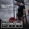 Bulk Super Strength Omega 3 Softgels, 1 Month Supply, Pack