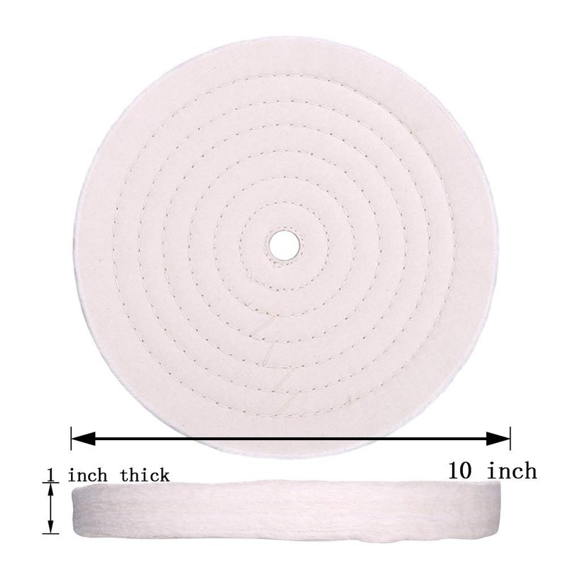 BLSGBUIDING Buffing Polishing Wheel 10 inch Extra Thick Fine Cotton