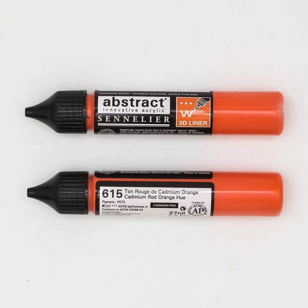 Sennelier Abstract Acrylic Liner, 27ml, Cadmium Red Orange Hue