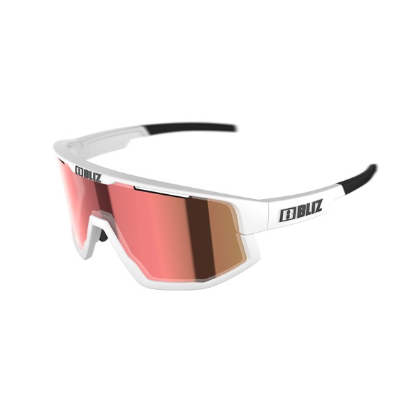 Bliz Women's and Men's Sunglasses Fusion Matt White-Smoke with Red