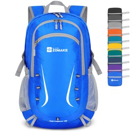 ZOMAKE Foldable Backpack 40 L, Large Lightweight Backpacks Waterproof Hiking Backpack Packable Backpack for Women Men Outdoor Hiking