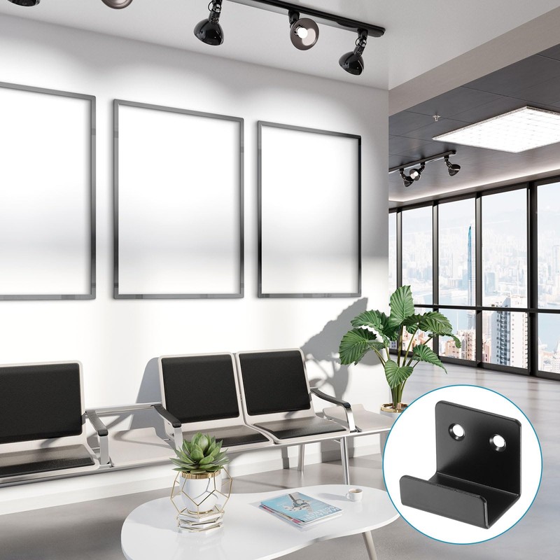 sourcing map 6Pcs Mounting Bracket, 40x35mm Stainless Steel Tile Display