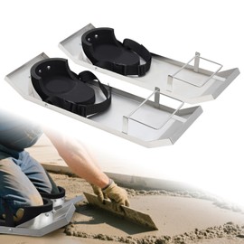 Daneried Concrete Knee Boards,Stainless Steel 28"x8" Heavy Duty concrete knee pads with Straps for Concrete Work & Finishing