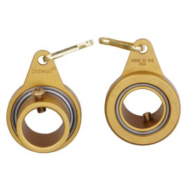 Stanwood Wind Sculpture Stanwood Wind Sculpture Non Tangle Flagpole Swivel/Rotating Ring, Anodized Aluminum Spinner with Stainless Steel Bearing - 1", Pack of 2 - Proudly Made in the USA