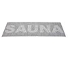 Jokipiin Sauna Aid Seat Cover White/Black 45x160cm