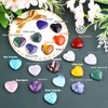 UU UNIHOM 10PCS Natural Heart Stone Healing Crystal Palm Gemstones