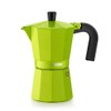 Monix Espressokocher aus Aluminium 6 tassen grün