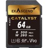 Exascend Catalyst 300MB/s 64GB SDXC UHS-II V90 Memory Card Cinema-Quality