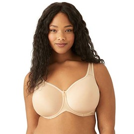 Wacoal Women's Full Figure Basic Beauty Contour Spacer Bra, Naturally Nude, 36D