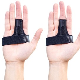 VERISSY 指サポーター 2個セット ばね指 突き指 腱鞘炎 連結固定 全指 小指 薬指 中指 人差し指 親指 手 スポーツ 骨折 フリーサイズ 男女兼用 左右兼用 連結 2個