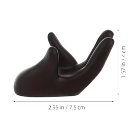 Cabilock Hand Shaped Resin Crystal Ball Stand - Sphere Holder for 2.5-6Cm Crystal Ball, Coffee Color, Home Office Decor, Lightweight and Portable