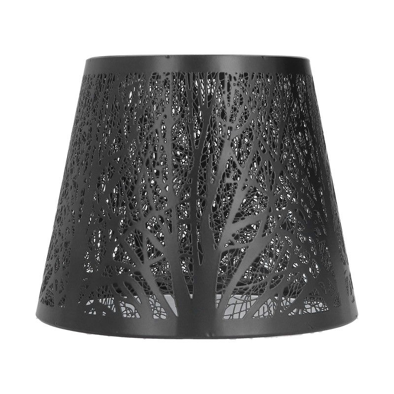 Wrought Iron Lampshade Carved Forest Tree Shaped E27 Mini Lamp