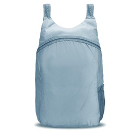 15L Hiking Backpack, Lightweight Packable Backpack Travel Hiking Daypack Foldable, Foldable Backpack Water Resistant, Folding Daypack for Travel Camping Outdoor (Grey)