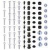 Possbay Motorcycle Fairing Bolt Kit, Stainless Steel + Plastic, Silver