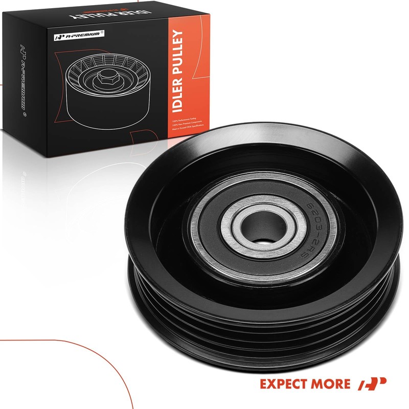 A-Premium Belt Idler Pulley Compatible with Toyota Tacoma 1995-2004, Tundra