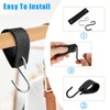Evponk 10 Pcs Leather S Hooks for Hanging, Metal Hook