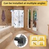 Chrsouly Curved Shower Curtain Rod, Heavy Duty, Adjustable 30-45 inch