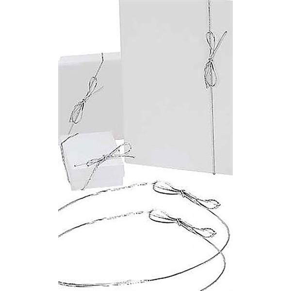 22 inch Silver Elastic Stretch Loops - Pack of 250