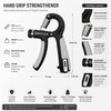 Adjustable Hand Grip Strengthener for Fitness Training – 10–100kg Spring