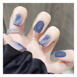 Domiya Nail Tip, Ballet, Short, Nail Tip, Very Short, Popular, Nail Stickers, Cute, 3D Nails, 24 Pieces, Round Tip, Fashion, Wedding Nail Tip, Bride Nail (PD169)