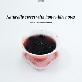 Dried Black dried Mulberries for Tea - 9.87 oz (280 g) | Unsweetened, Sun Dried | Brewing Ingredients | Smoothies & Baking Additions | Sealed Jars