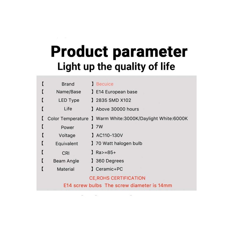 2-Pack E14 Socket Light Bulb, Range Hood Light Bulb European