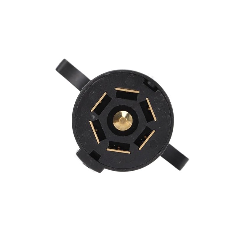 Aramox Adaptador de Cableado de Remolque Redondo, Conector de Remolque