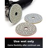 Panfreet 3 Step Diamond Polishing Pads 4-inch Wet for Granite