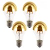 Lxcom Lighting A60/A19 Half Chrome Light Bulb 6W (60 Watt