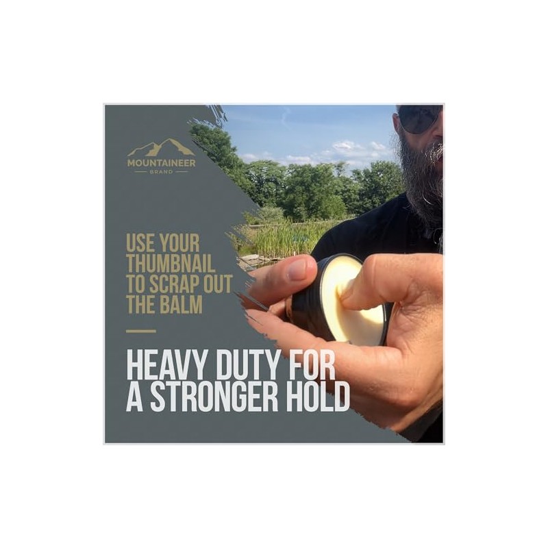 Heavy-Duty Beard Balm by Mountaineer Brand (2 oz) | Beard