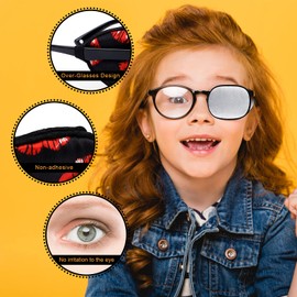 eZAKKA Eye Patches for Adults, Eye Patch for Glasses Eyepatch for Lazy Eye Amblyopia Strabismus and After Surgery (Light Yellow + Light Gray)