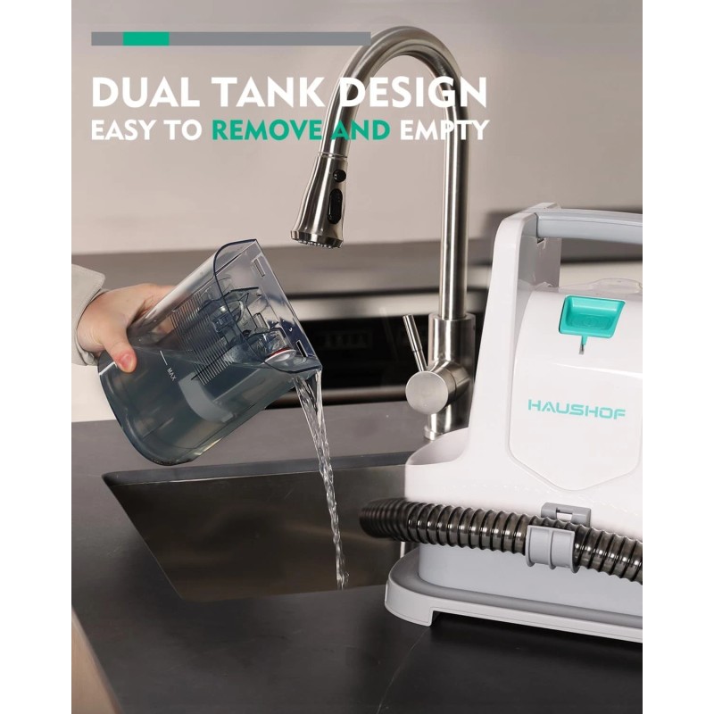 HAUSHOF 400W Corded Electric Carpet Spot Cleaners Handheld Deep Cleaner