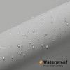 MitoVilla Extra Long Grey Shower Curtain Liner, Fabric Bath Curtain