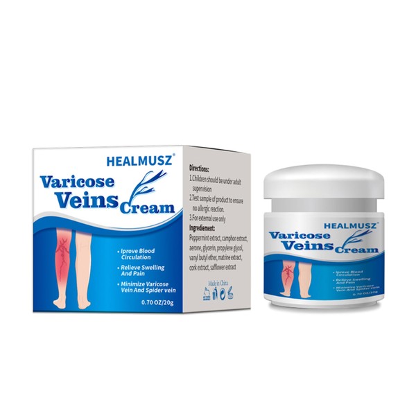 Varicose Vein Cream 20g, Relieves Leg Pain & Varicose Veins，Moisturizing