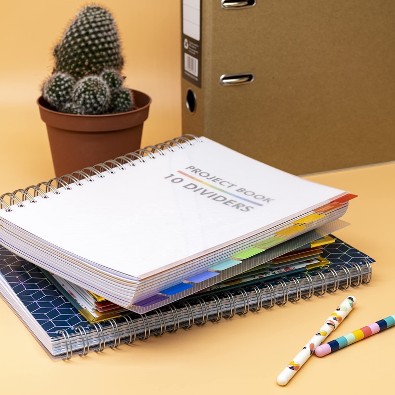 Pukka Pad B5 Subject Notebook with 10 Repositionable Dividers for