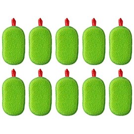 Marna Sponge K005 This Can Be Used Dishwashing Sponge, Green, Set of 10