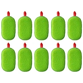 Marna Sponge K005 This Can Be Used Dishwashing Sponge, Green, Set of 10