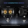 2PCS Motorcycle LED Fog Lights Rust Proof Shockproof Bright Light