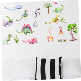 Hohopeti Cartoon Dinosaur Wall Sticker Removable Decals for Boys and Girls Room Creative Kindergarten Decor Easy to Apply Fun Wall Art for Toddlers