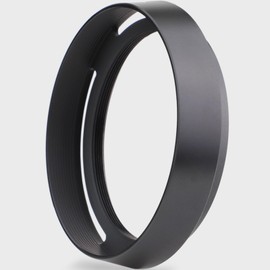 Haoge Metal Lens Hood Shade for Leica Q3 Q2 Q-P QP q Typ 116 Typ116 Camera Black with Cap LH-LQOB+FLC-49