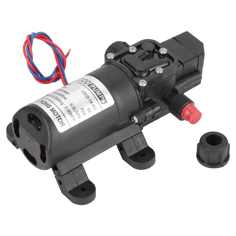 DC 12V 0.9Mpa 6L/Min Water High Pressure Diaphragm 70W Self