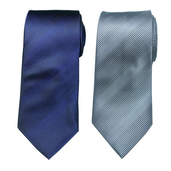 Towergem XL Men's Necktie, 100% Polyester Woven Jacquard Single Color,